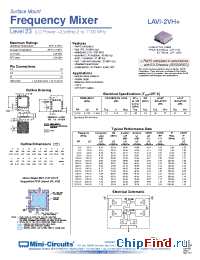 Datasheet LAVI-2VH+ производства Mini-Circuits